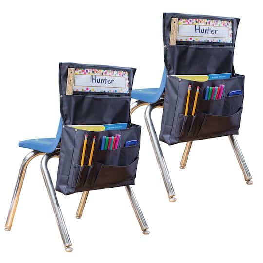 Teacher Created Resources® Black Chair Pocket, 2ct.